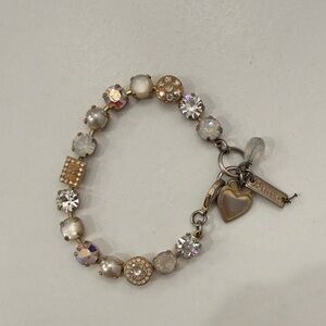 Mariana Gold and Silver Crystal Bracelet